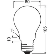 OSRAM LED lemputė matinė E27 3,8 W 827 EEK A 3 vnt