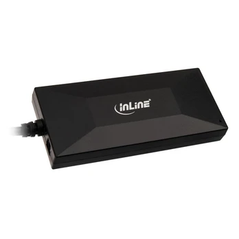 Šakotuvas InLine USB Type A Male, USB Type-C, 0.09 m, juoda