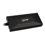 Šakotuvas InLine USB Type A Male, USB Type-C, 0.09 m, juoda kaina