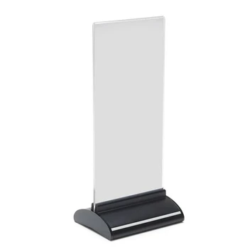 Informacinis vertikalus laikiklis 1/3A4 su plastikiniu pagrindu