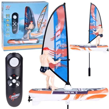 Jokomisiada Remote-controlled, luminous WINDSURFER floating with remote control RC0740