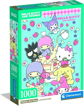Dėlionė Clementoni CLE puzzle 1000 Compact Hello Kitty 37117