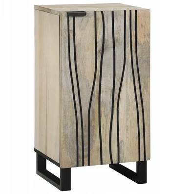 Kabalas Balta 40 x 33 x 75 cm mango medienos masyvas