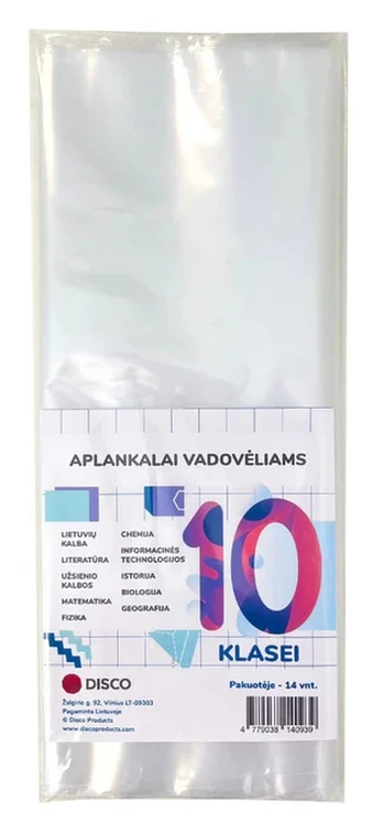 Vadovėlių aplankalai DISCO, 10 klasė