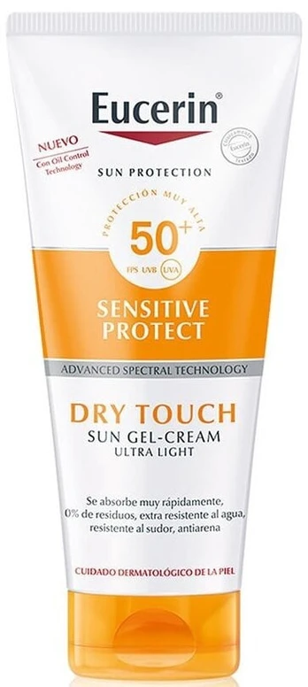 Apsauginis kremas nuo saulės Eucerin Dry Touch SPF50+, 200 ml