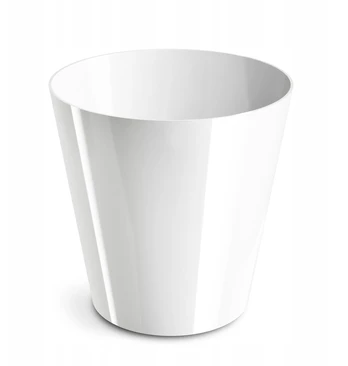 Balta blizgi vazono "simple" 15cm