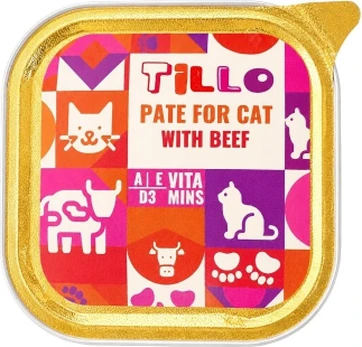 Tillo Pate Beef - wet cat food - 100g