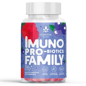 Guminukai imunitetui IMUNO PROBIO FAMILY, 60 vnt.
