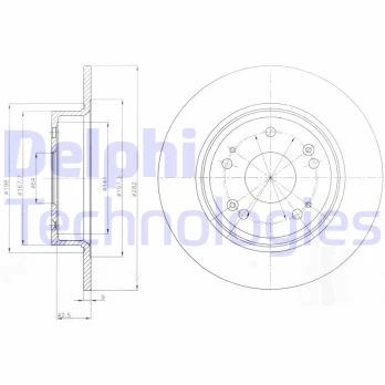 Stabdžių diskas DELPHI BG4249