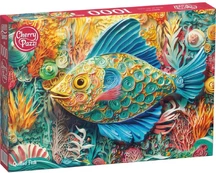 CherryPazzi dėlionė Quilled Fish 1000 det kaina