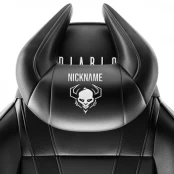 Customized Diablo Chairs X-Horn Headrest black kaina