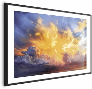 Artgeist Plakatas - Beautiful Sunset - clouds in warm shades