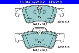 ATE 13.0470-7219.2 Brake pad set