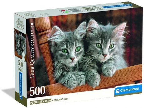 Clementoni CLE puzzle 500 Compact Kittens 35580