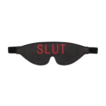 Ouch! Blindfold - SLUT - Juodas