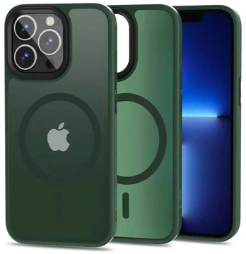 Tech-Protect MagMat MagSafe iPhone 13 Pro dėklas – matinė žalia