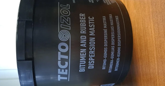 Bitumo gumos dispersinė mastika TECTOIZOL, 10 kg