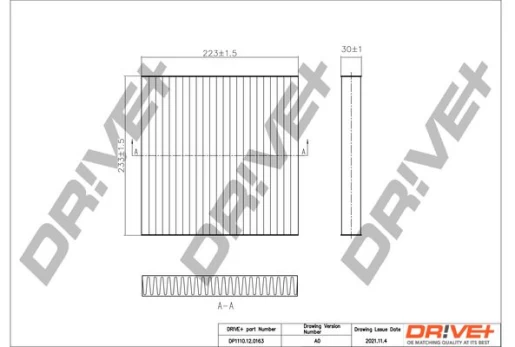 Filtras, salono oras Dr!ve+ DP1110.12.0163
