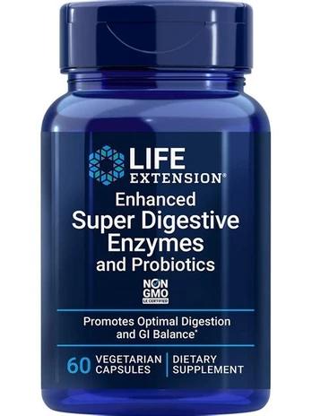 Life Extension Super virškinimo fermentai su probiotikais - 60 kapsulių