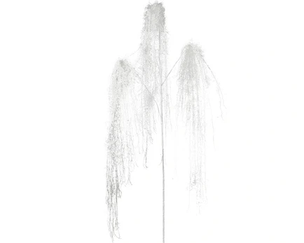 Dirbtinė šakelė Decoris Snow Tinsel, balta, 70 cm