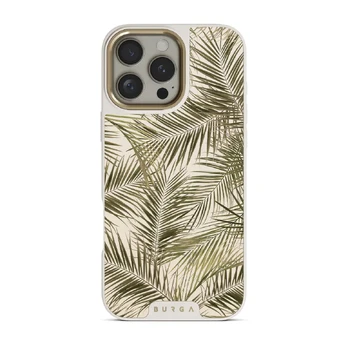 Happy Place - Palm iPhone 16 Pro Case, Elite Light (MagSafe) / Gold