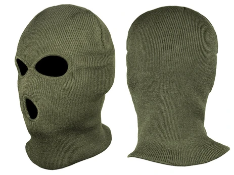 Balaclava su šaliku, Mil-Tec, Fine strick, Olive