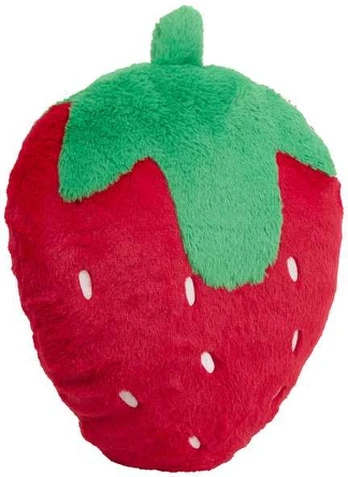 FRUITY braškių formos pagalvė, 40 x 40 cm
