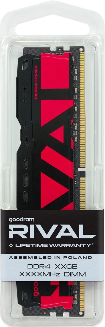 PC memory DDR4 Rival Radiant 32GB (2*16)/3200 CL16 red