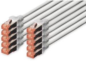 Laidas Assmann RJ-45, RJ-45, 0.25 m, pilka