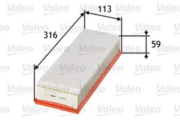 Oro filtras VALEO 585015 kaina