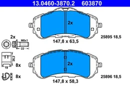 ATE 13.0460-3870.2 Brake pad set