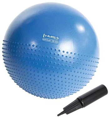 Blue YB03 55CM NAVY Mėlynas HMS MASAŽINIS GIMNASTINIS KAMULIS