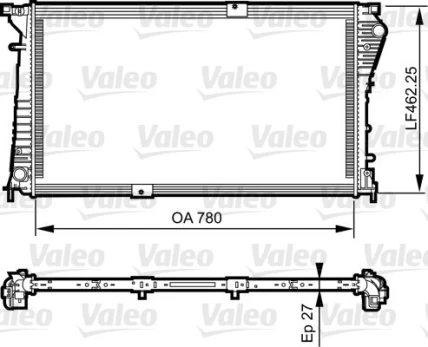 Variklio radiatorius VALEO VAL734931