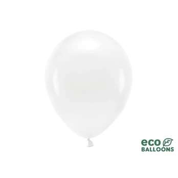 Eco balionai 30 cm 10 vnt, balti