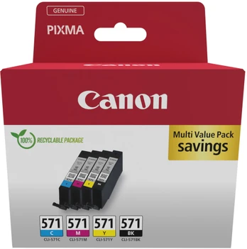 CANON CLI-571 Ink Cartridge C/M/Y/BK | 0386C009