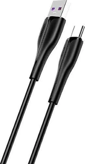 USB Usams USB-A – USB-C laidas 1 m juodas (SJ376USB01)