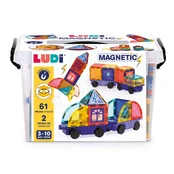 LUDI magnetinis konstruktorius su ratais kaina