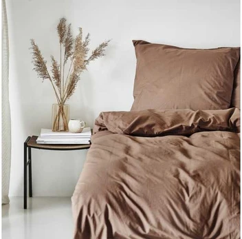 Arctic Nordisk Tekstil Sengesæt NT Kelly raw umber GOTS Percale