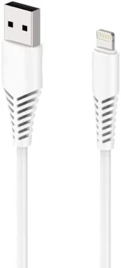 Kabelis USB 2GO 2GO USB Lade-/Datenkabel Apple Lightning 1m baltas