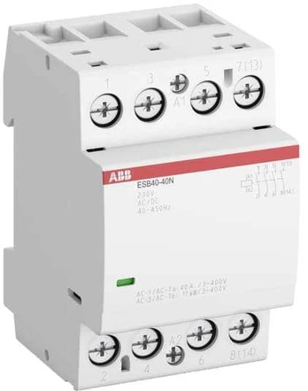 ABB ESB40-40N-06, Contactor, Baltas, IP20, AC, 54 mm, 65 mm