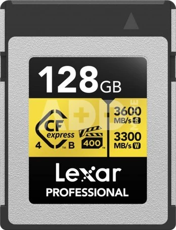 Lexar CFexpress Pro Gold R3600/W3300 128GB