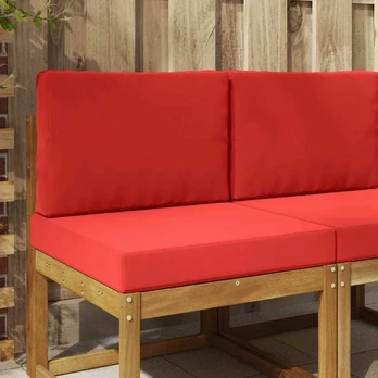 Lauko sofa pagalvėlė 2 pcs Raudona Poliesteris