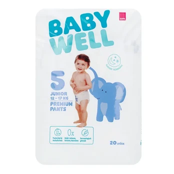 Kelnaitės BABYWELL JUNIOR 5 dydis, 20 vnt.