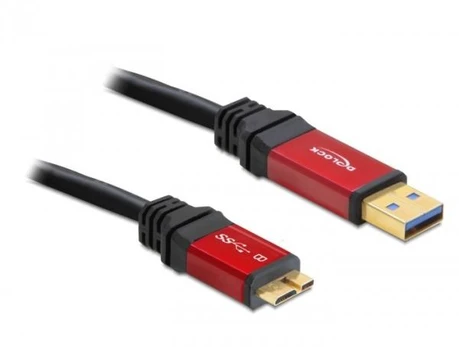 Kabelis USB Delock USB-A - microUSB 3 m Raudona (82762)