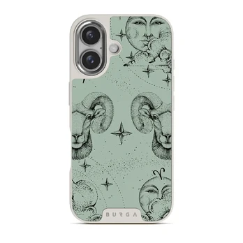 Aries - iPhone 16 Case, Elite Light (MagSafe) / Silver / Turquoise