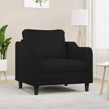 Sofa Krėslas, juodos spalvos, 60cm, audinys