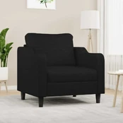 Sofa Krėslas, juodos spalvos, 60cm, audinys kaina