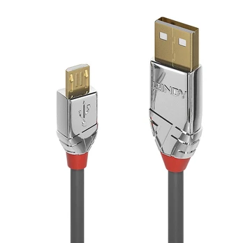 Lindy USB-A USB laidas – microUSB 0,5 m pilka (36650)