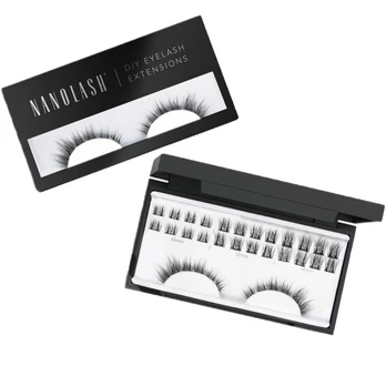 Nanolash DIY Eyelash Extensions dirbtinės blakstienos kuokšteliuose Divine 36 vnt.