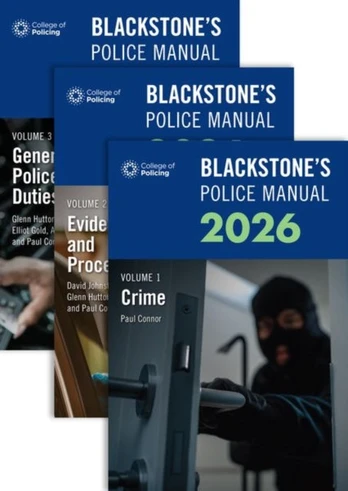 Blackstone's Police Manuals 2026 Three Volume Set